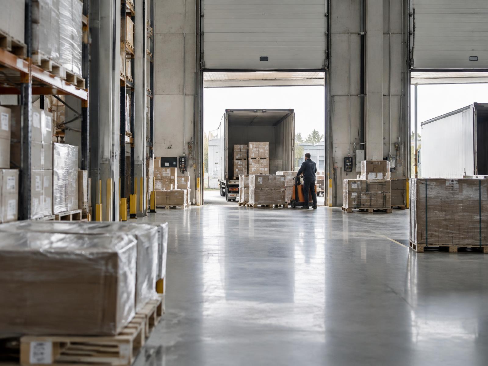 Plateforme logistique européenne moderne